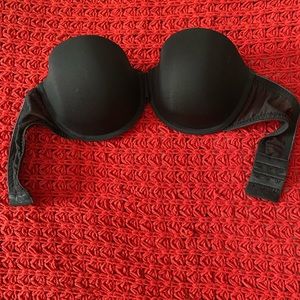 Black Strapless Bra 36C